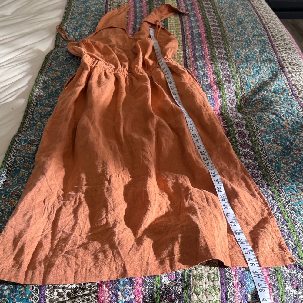 Cloth & Stone Cross-Halter Maxi Dress in Rust - Picture 6 of 8